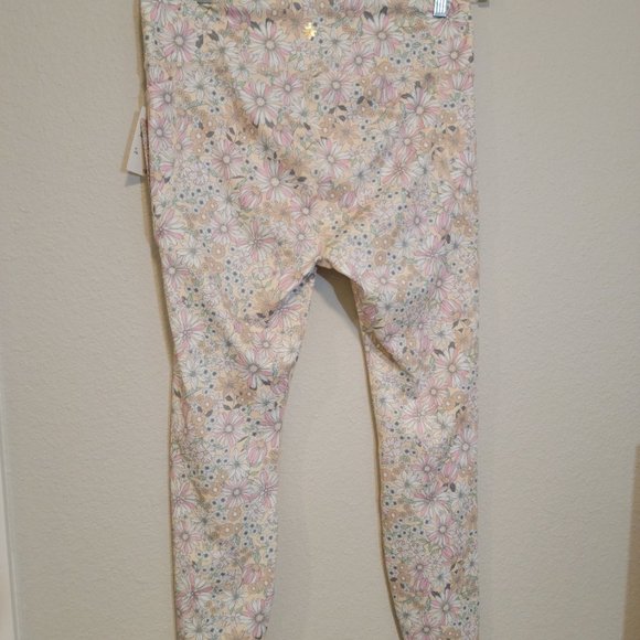 NWT Kensie vanilla vintage floral pocket leggings Size XL - Picture 2 of 6